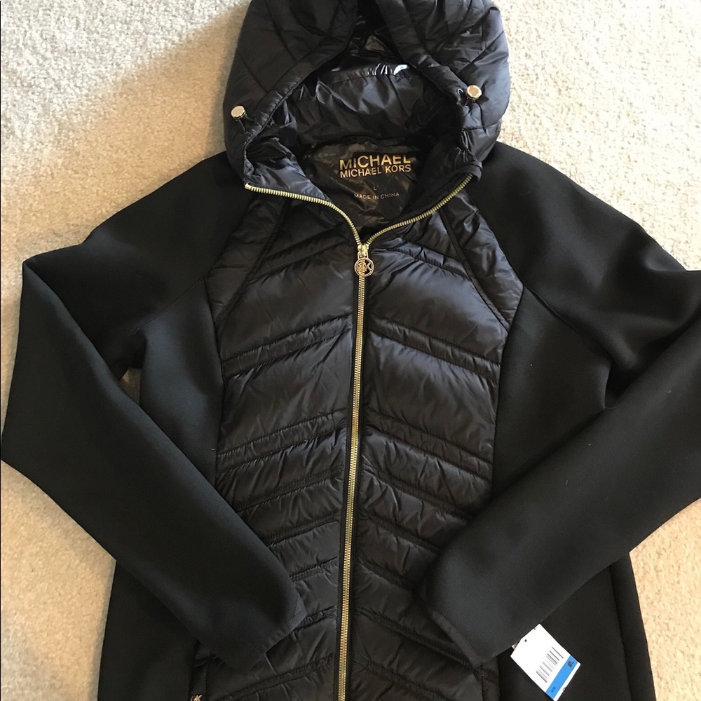Michael Kors Black puffer jacket size Large